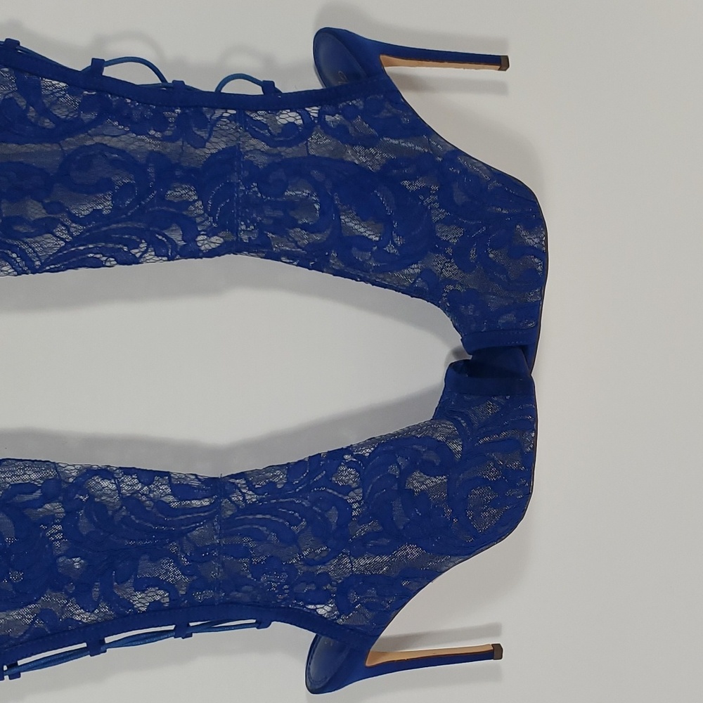 Lace Mesh Stiletto boots - Picture 2 of 7